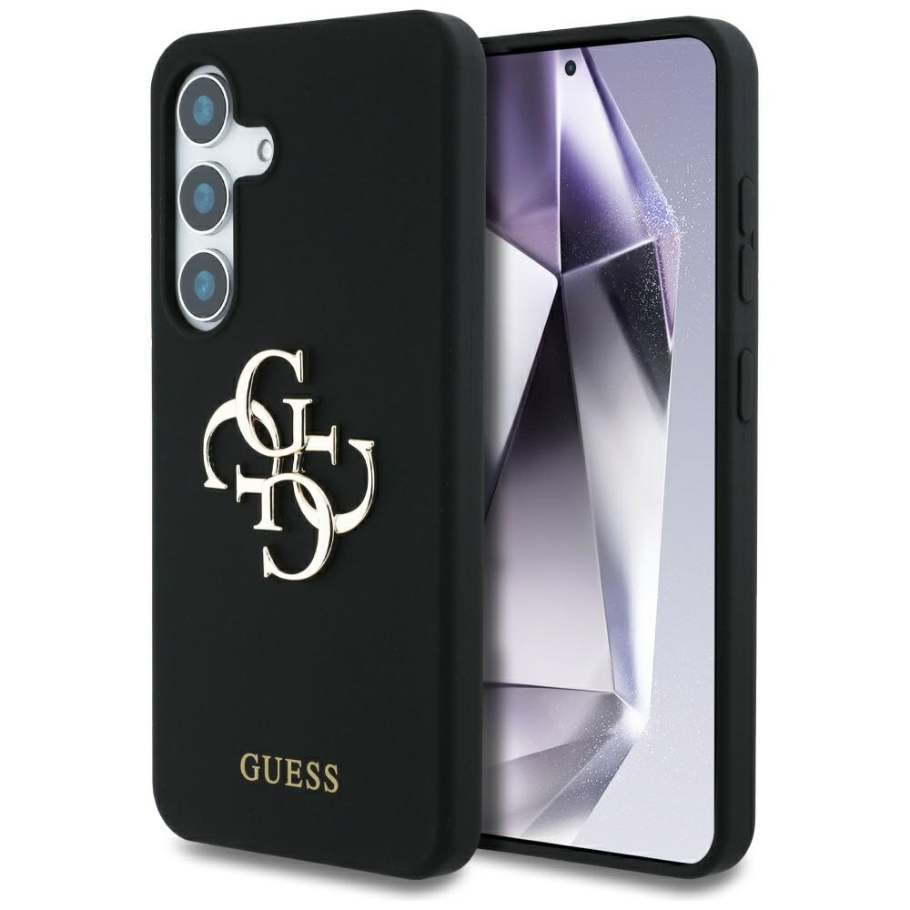 Guess Silicone Big 4G Logo Bottom Script ümbris jaoks Samsung Galaxy S25 - must