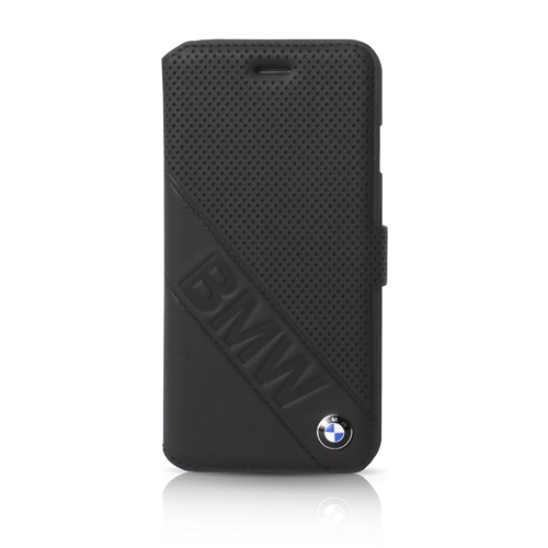 BMW Signature Leather Booktype Ümbris jaoks Sony Z5 - must