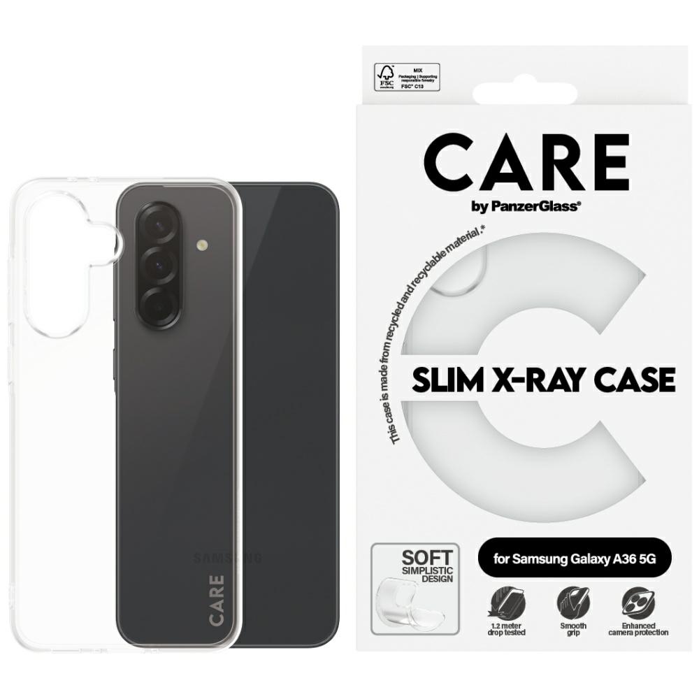 CARE by PanzerGlass Fashion X-Ray Ümbris jaoks Samsung Galaxy A36 5G - Läbipaistev