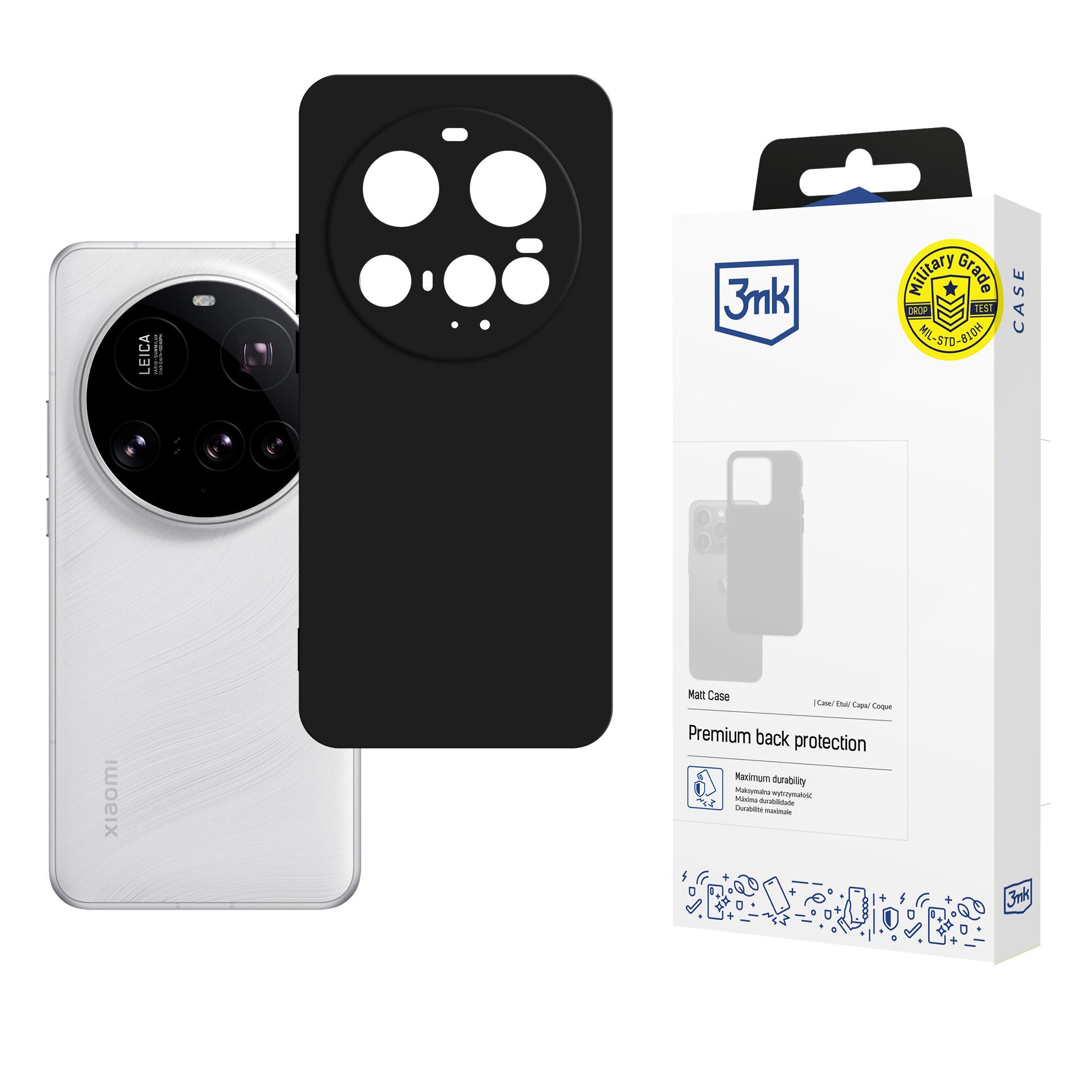 3mk Matt Ümbris jaoks Xiaomi 15 Ultra - Matte must