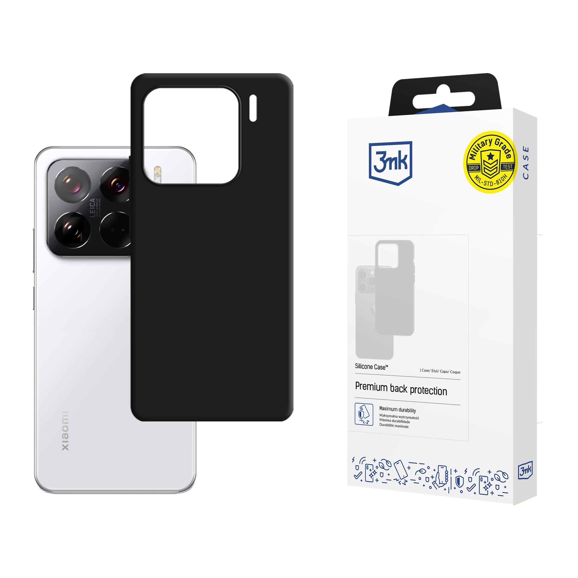 3mk Silicone Ümbris jaoks Xiaomi 15 - must