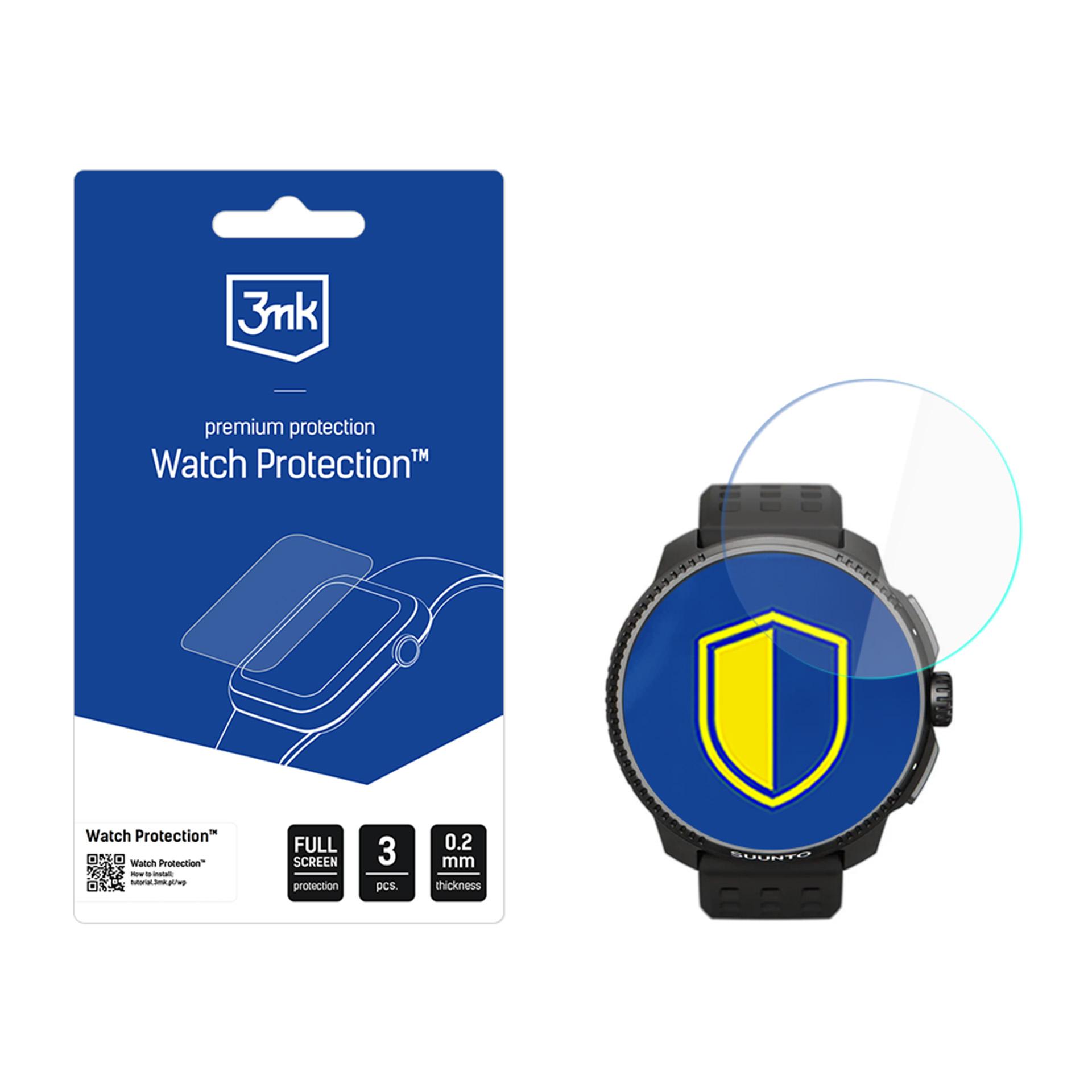 Smartwatch Ekraanikaitse 3mk Watch Protection FlexibleGlass jaoks Suunto Race All (49mm)