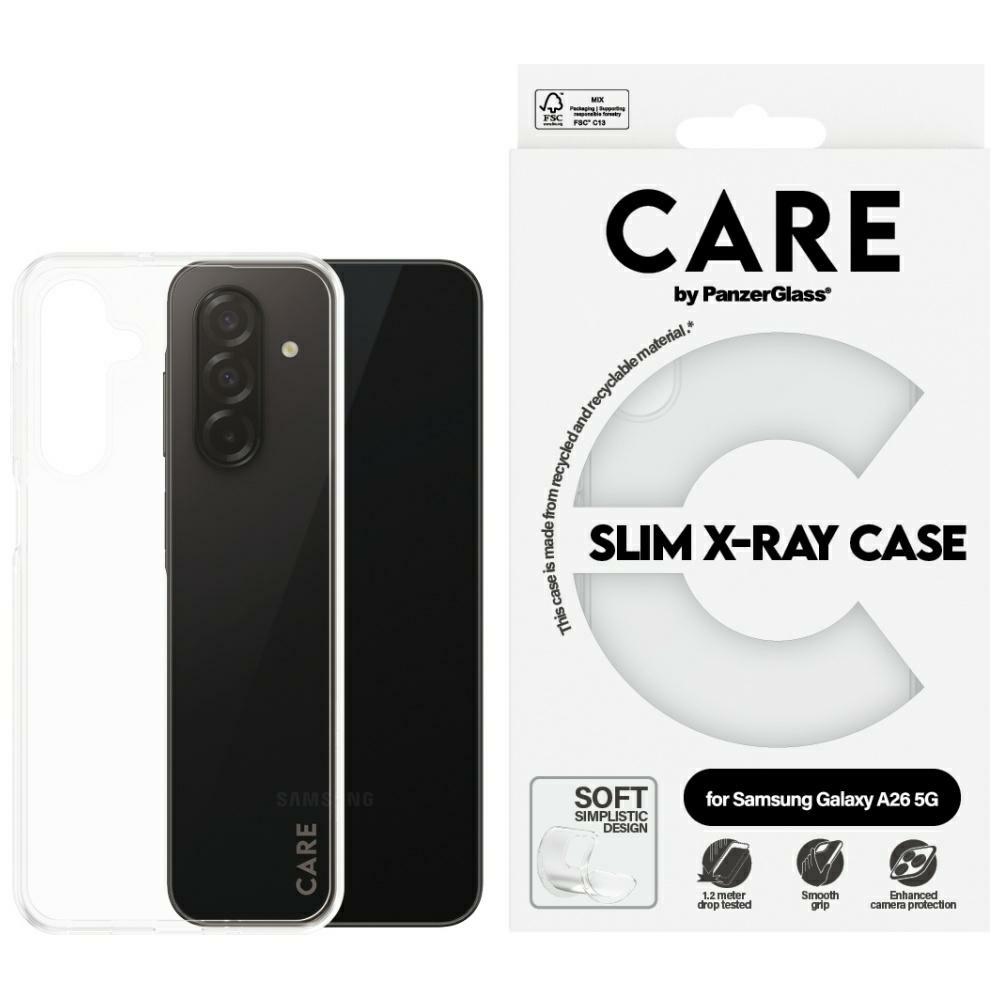 CARE by PanzerGlass Fashion X-Ray Ümbris jaoks Samsung Galaxy A26 5G - Läbipaistev