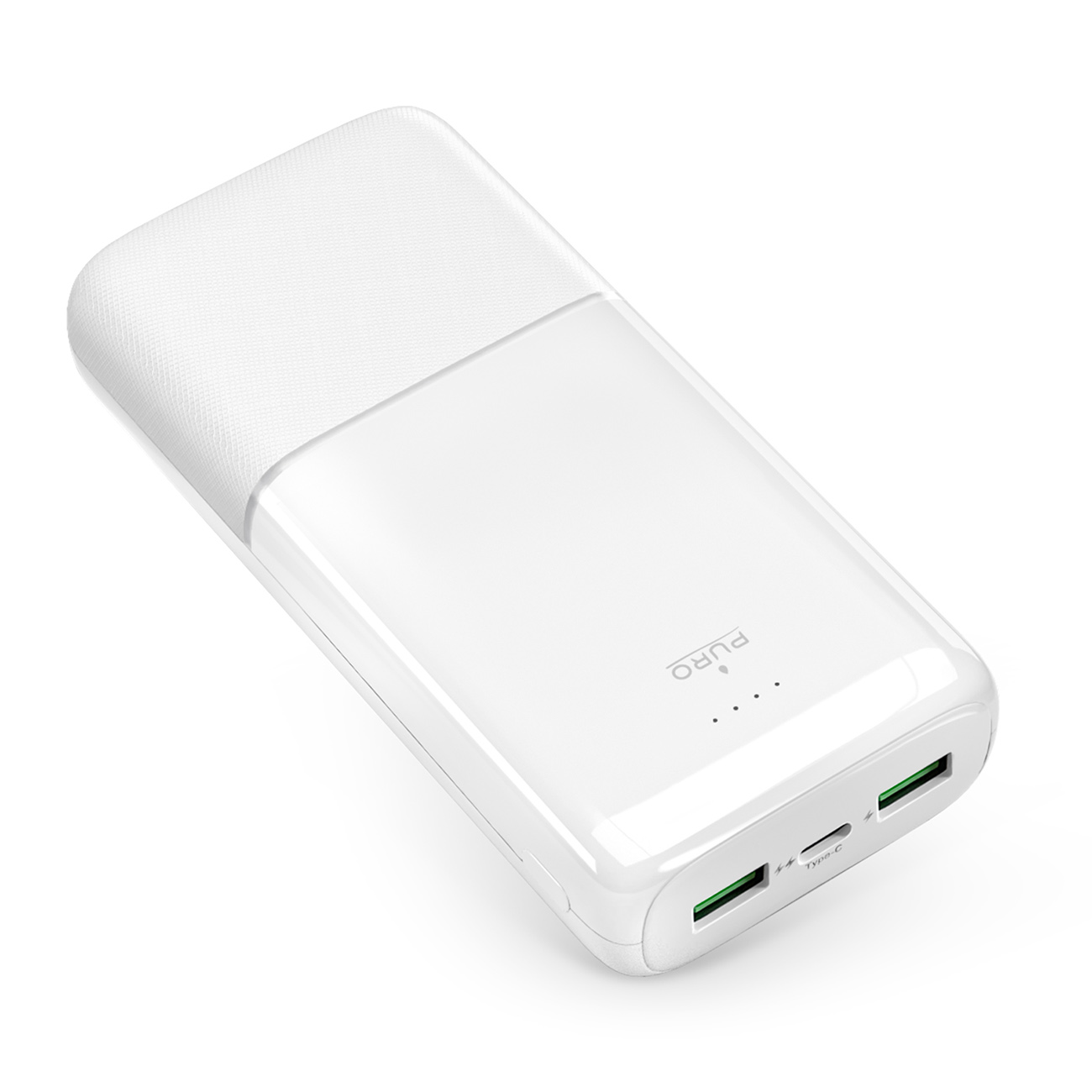 Powerbank Puro DAILY 20 PLUS 20000mAh 2x USB-A / 1x USB-C 22.5W PD AFC - valge