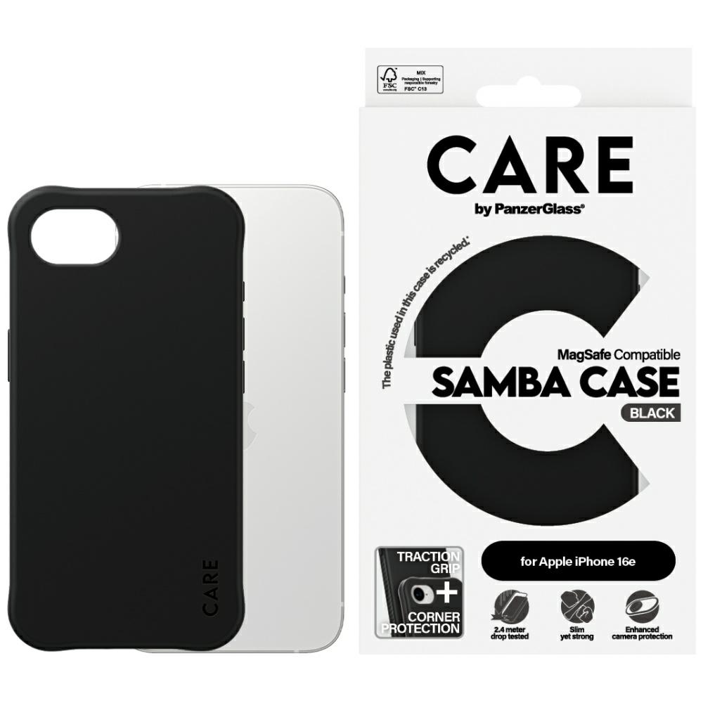 CARE by PanzerGlass Fashion MagSafe iPhone 16e Ümbris - Must