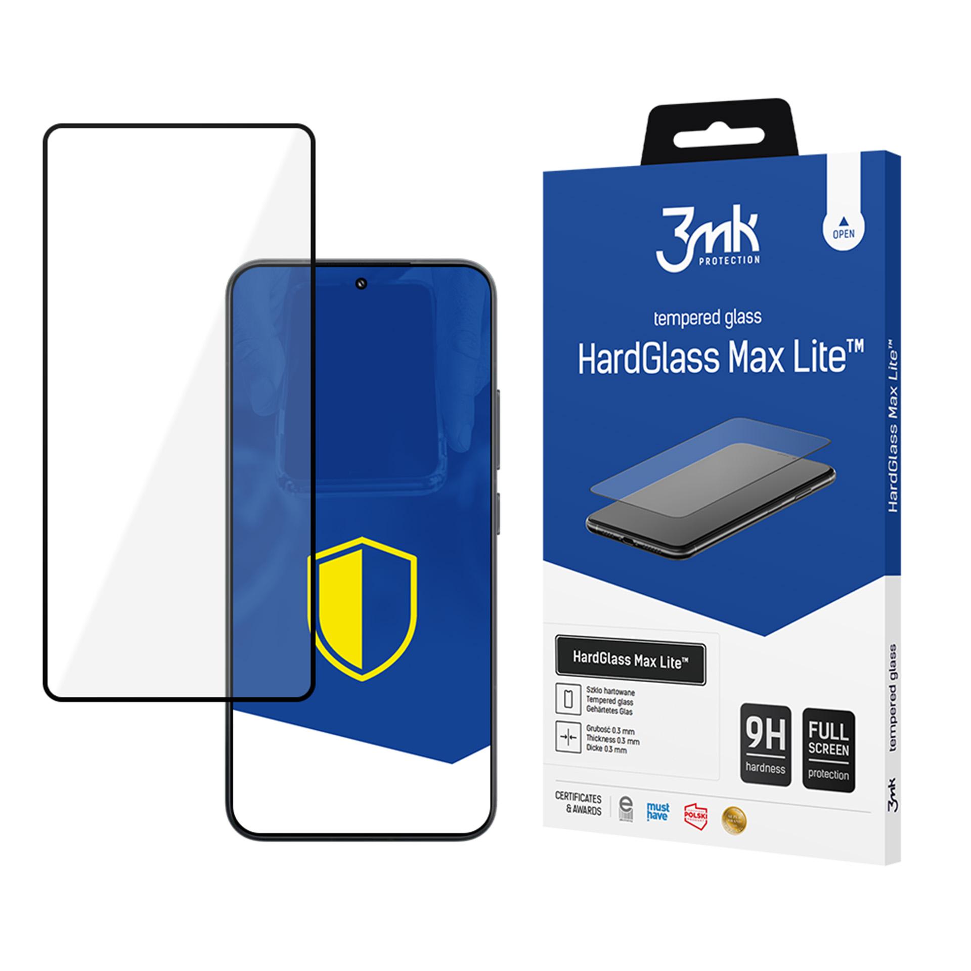 Karastatud klaas 3mk HardGlass Max Lite Must jaoks Xiaomi 15