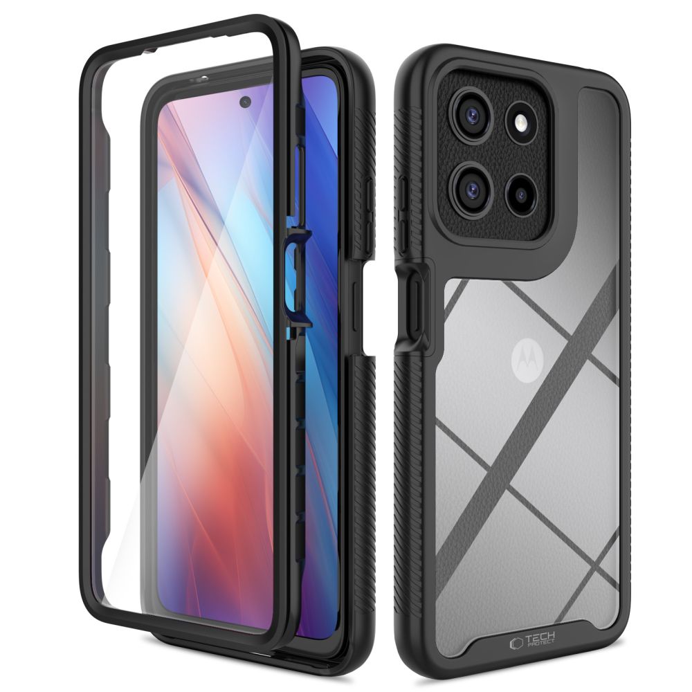 Tech-Protect Defense Ümbris jaoks Motorola Moto G15 / G15 Power / G05 / E15 - Must