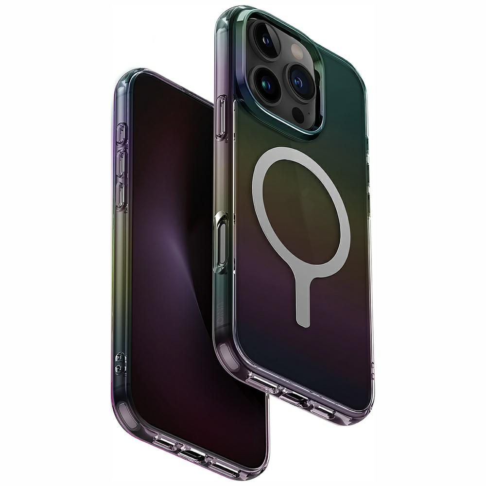 Uniq Iridescia Magclick Charging Ümbris jaoks iPhone 16 Pro - Must