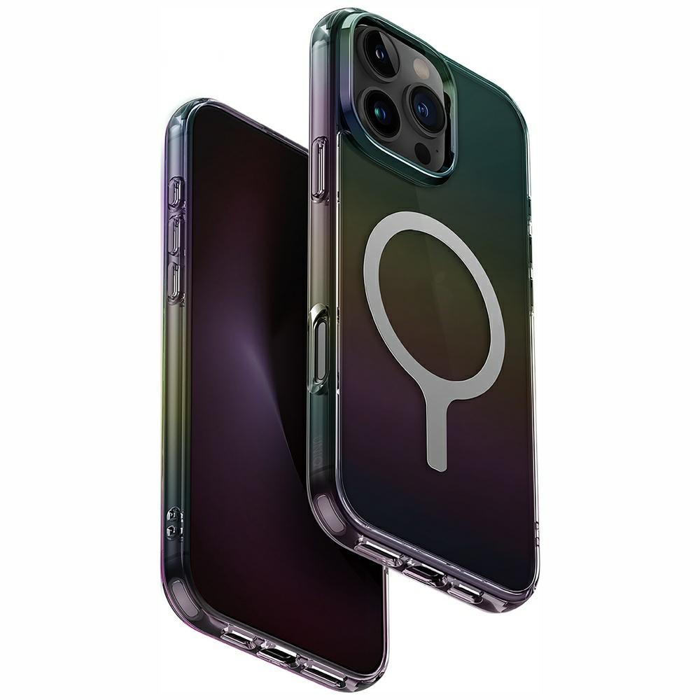Uniq Iridescia Magclick Charging Ümbris jaoks iPhone 16 Pro Max - Must