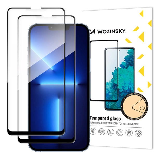 Wozinsky Full Glue Karastatud klaas jaoks Samsung Galaxy M16, 2-pack