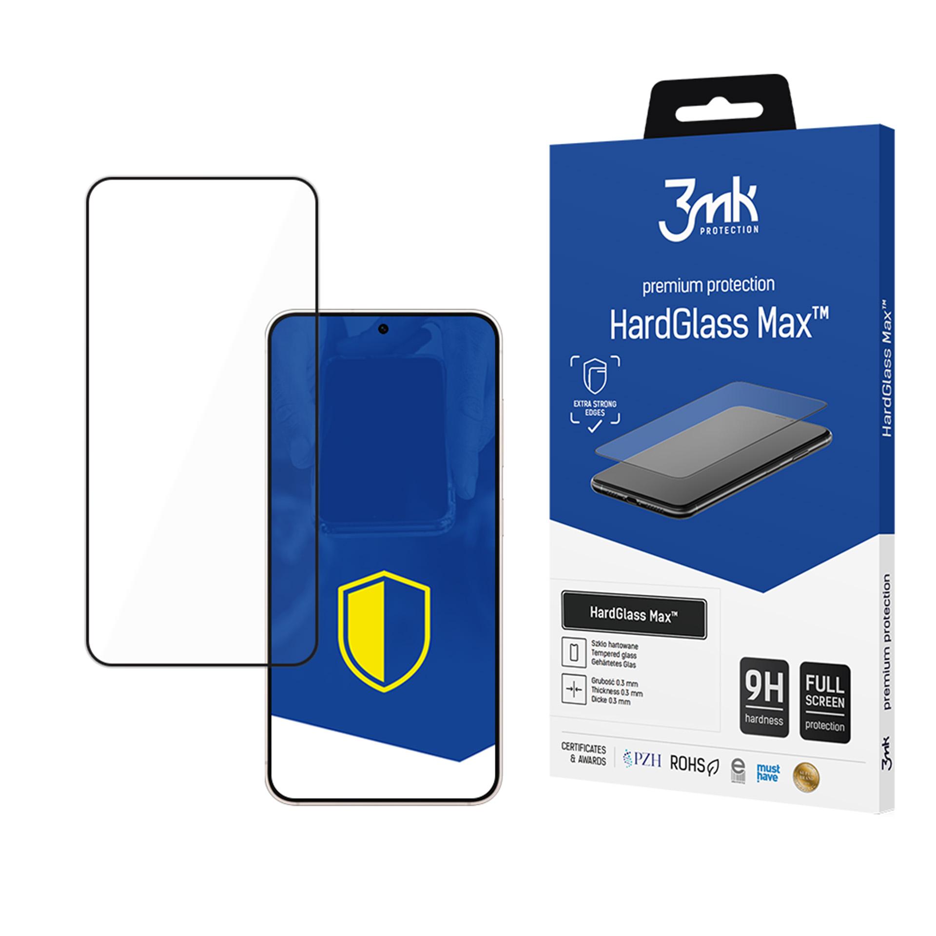 Karastatud klaas 3mk HardGlass Max Must jaoks Samsung Galaxy S25 Edge