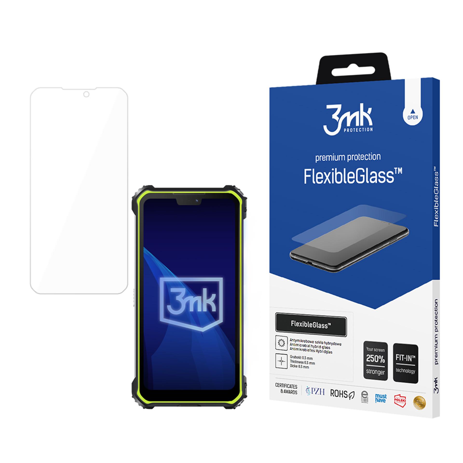 Hübriidklaas 3mk FlexibleGlass jaoks Rugged Phones M10