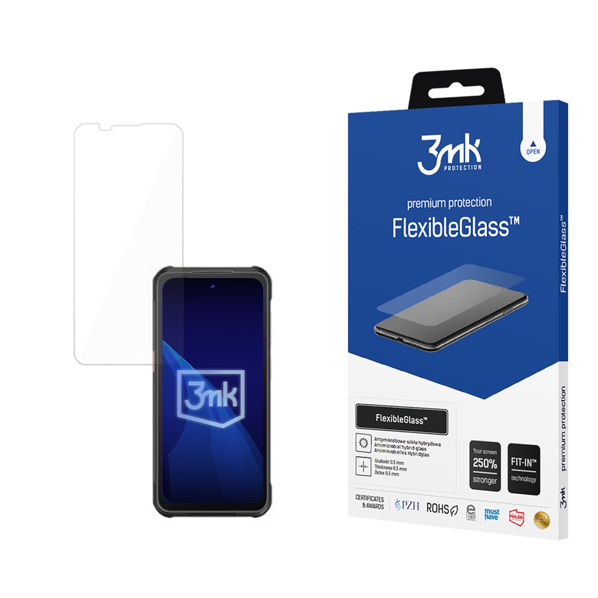 Hübriidklaas 3mk FlexibleGlass jaoks Rugged Phones P10
