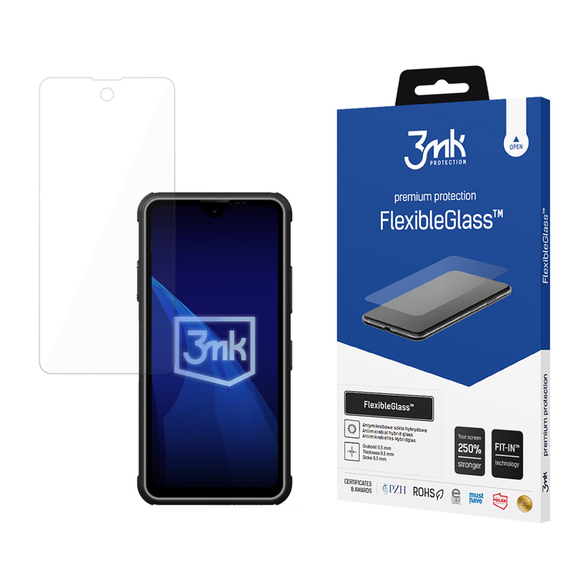 Hübriidklaas 3mk FlexibleGlass jaoks Rugged Phones R4GT