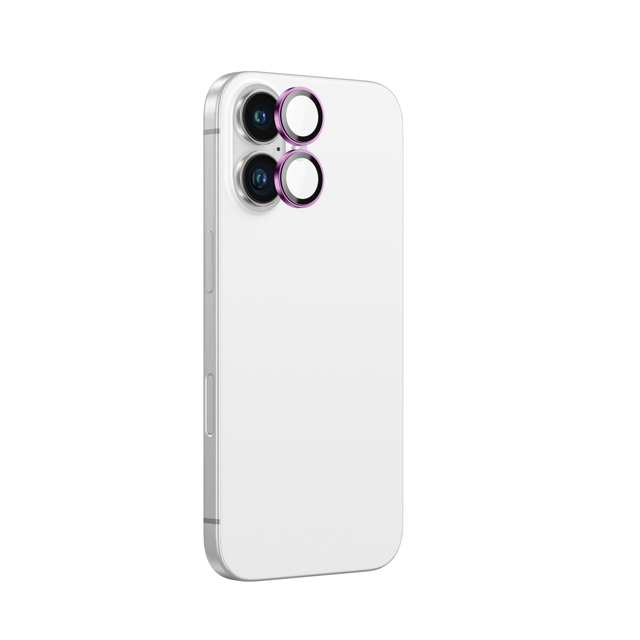 AmazingThing AR Aluminum 2 Lens Glass with Camera Lens Raamiga jaoks iPhone 16 / 16 Plus - Roosa