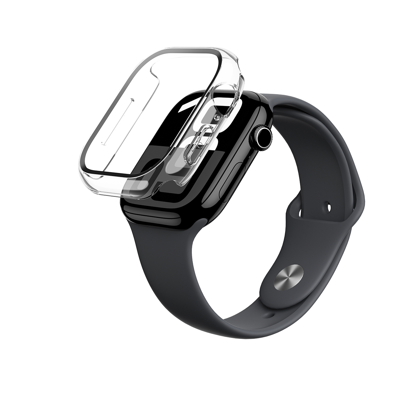 AmazingThing Radix Glass Ümbris jaoks Apple Watch 46mm - Clear