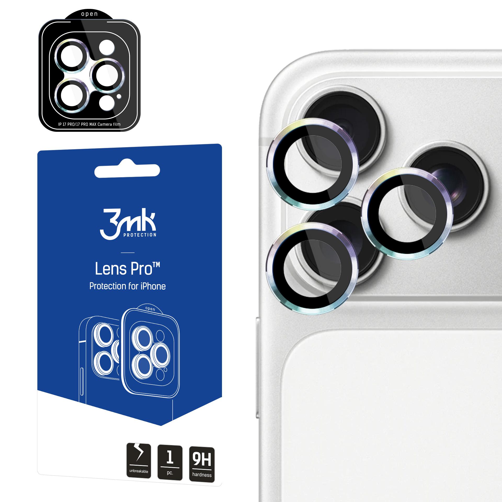 3mk Lens Protection Pro Camera Lens Glass jaoks Apple iPhone 17 Pro /17 Pro Max - Multicolor
