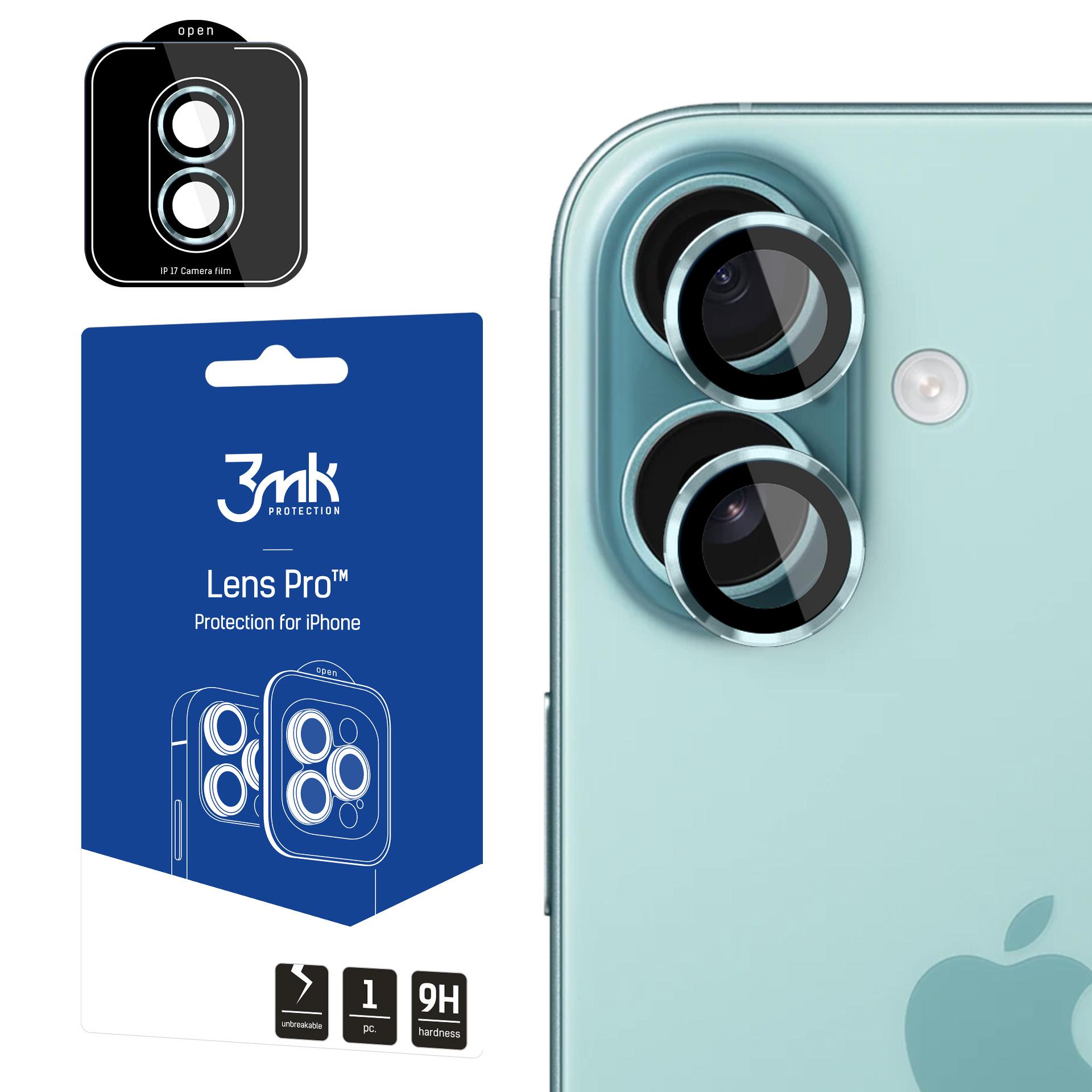 3mk Lens Protection Pro Karastatud klaas jaoks iPhone 17 - Roheline
