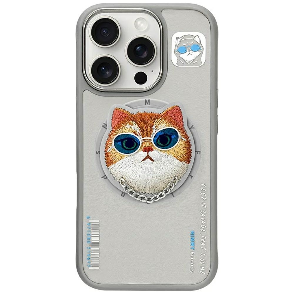 Nimmy Glasses Cool Cat MagSafe Ümbris jaoks iPhone 16 Pro - Hall