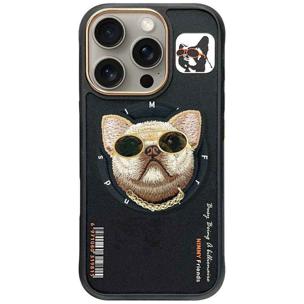 NIMMY ümbris GLASSES COOL DOG compatible with MagSafe jaoks IPHONE 16 Pro Max must
