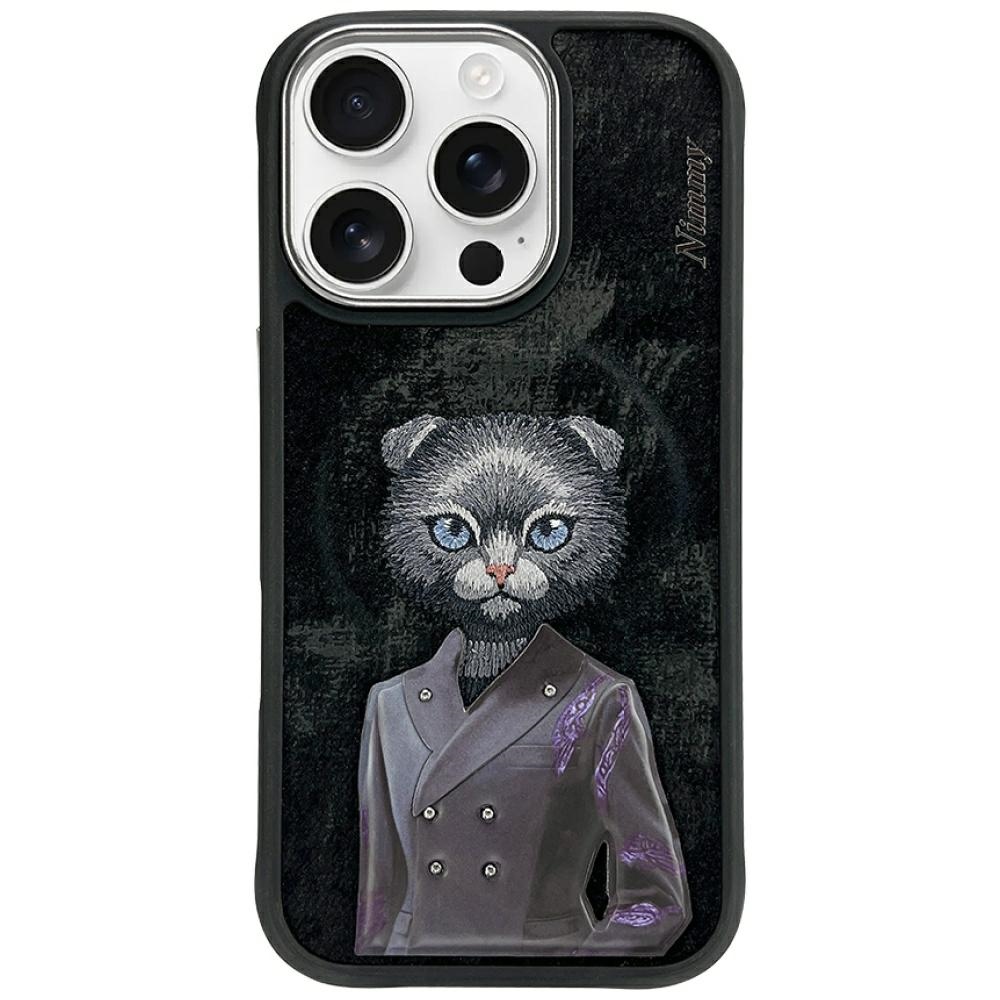 Nimmy Magnetic fashion cute pet MagSafe ümbris jaoks iPhone 16 Pro Max - must