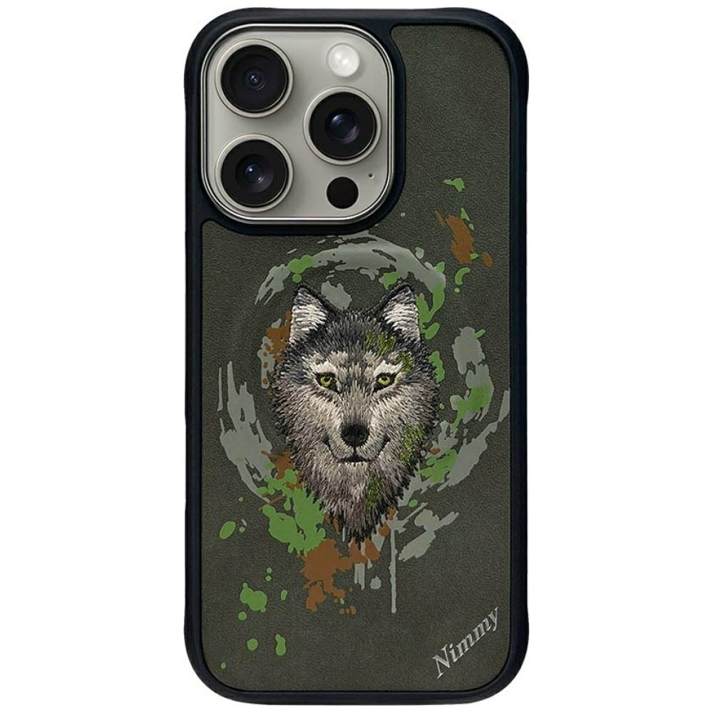 NIMMY ümbris WOLF compatible with MagSafe jaoks IPHONE 16 Pro dark hall