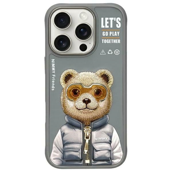 Nimmy Cool&Cute 2.0 Bear Ümbris jaoks iPhone 16 Pro - Hall