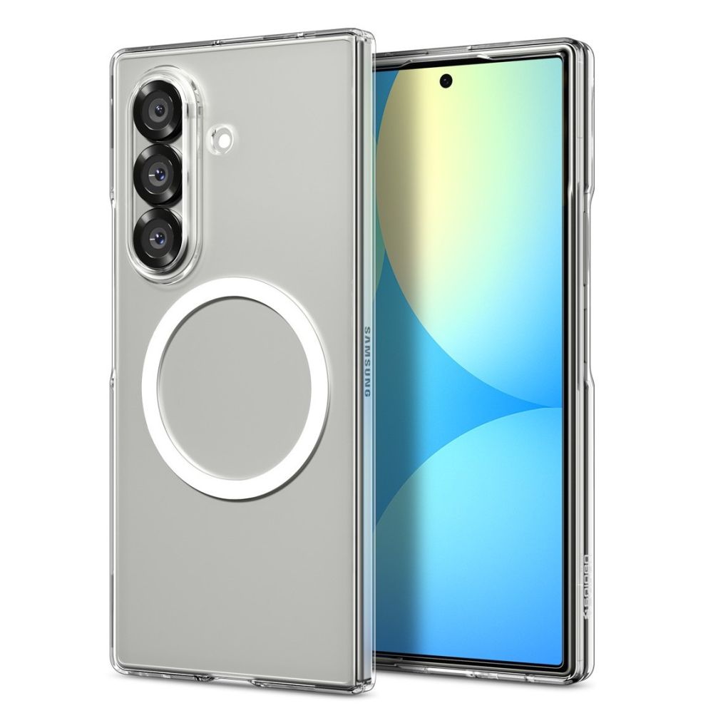 Spigen AirSkin Mag MagSafe Ümbris jaoks Samsung Galaxy Z Fold 7 - Clear and Valge
