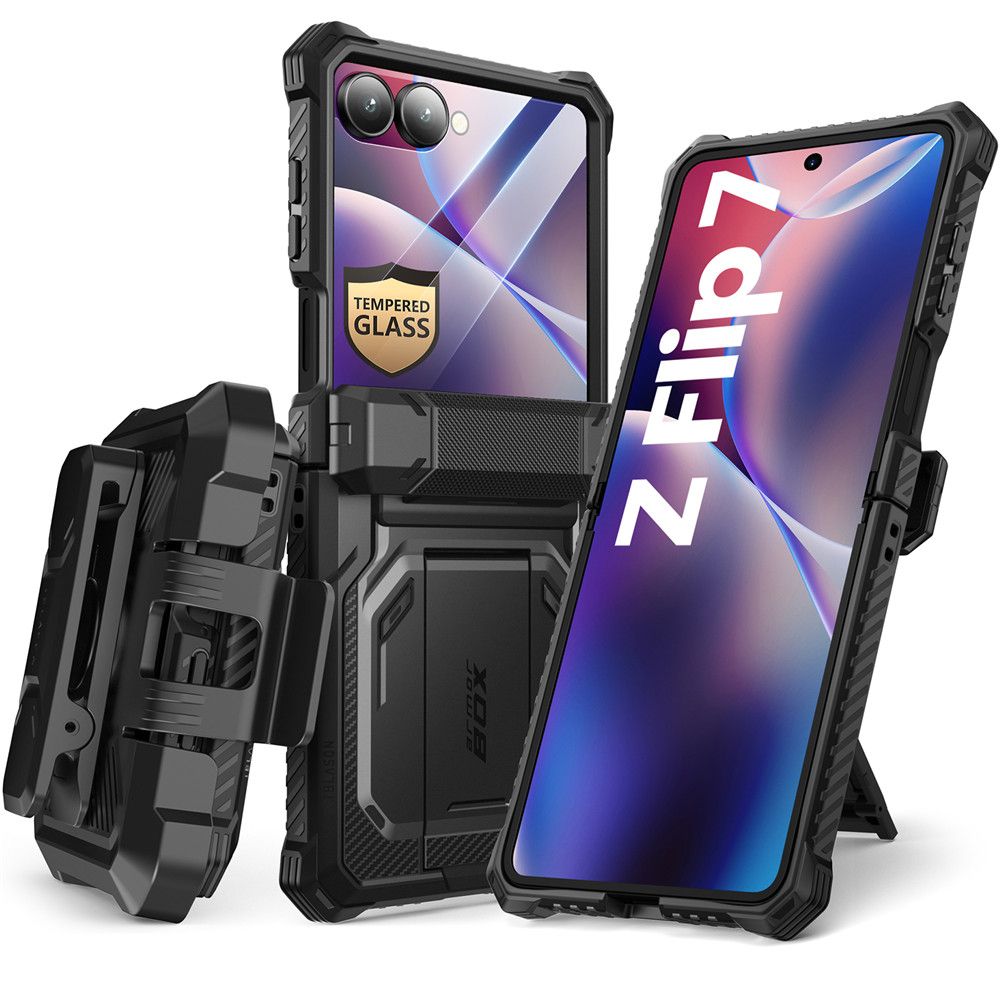 Supcase IBLSN Armorbox Ümbris jaoks Samsung Galaxy Z Flip 7 - Must