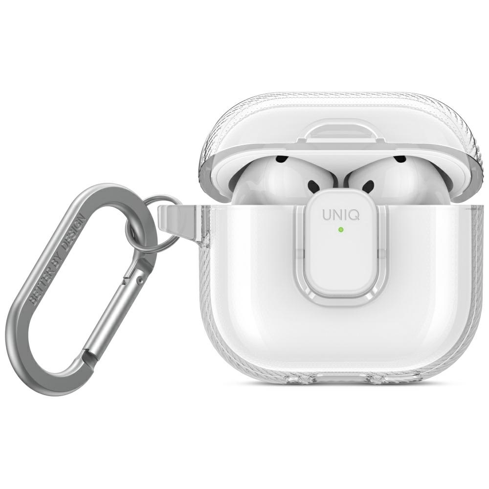 Uniq Glase Pro Ümbris jaoks AirPods 4 - Läbipaistev