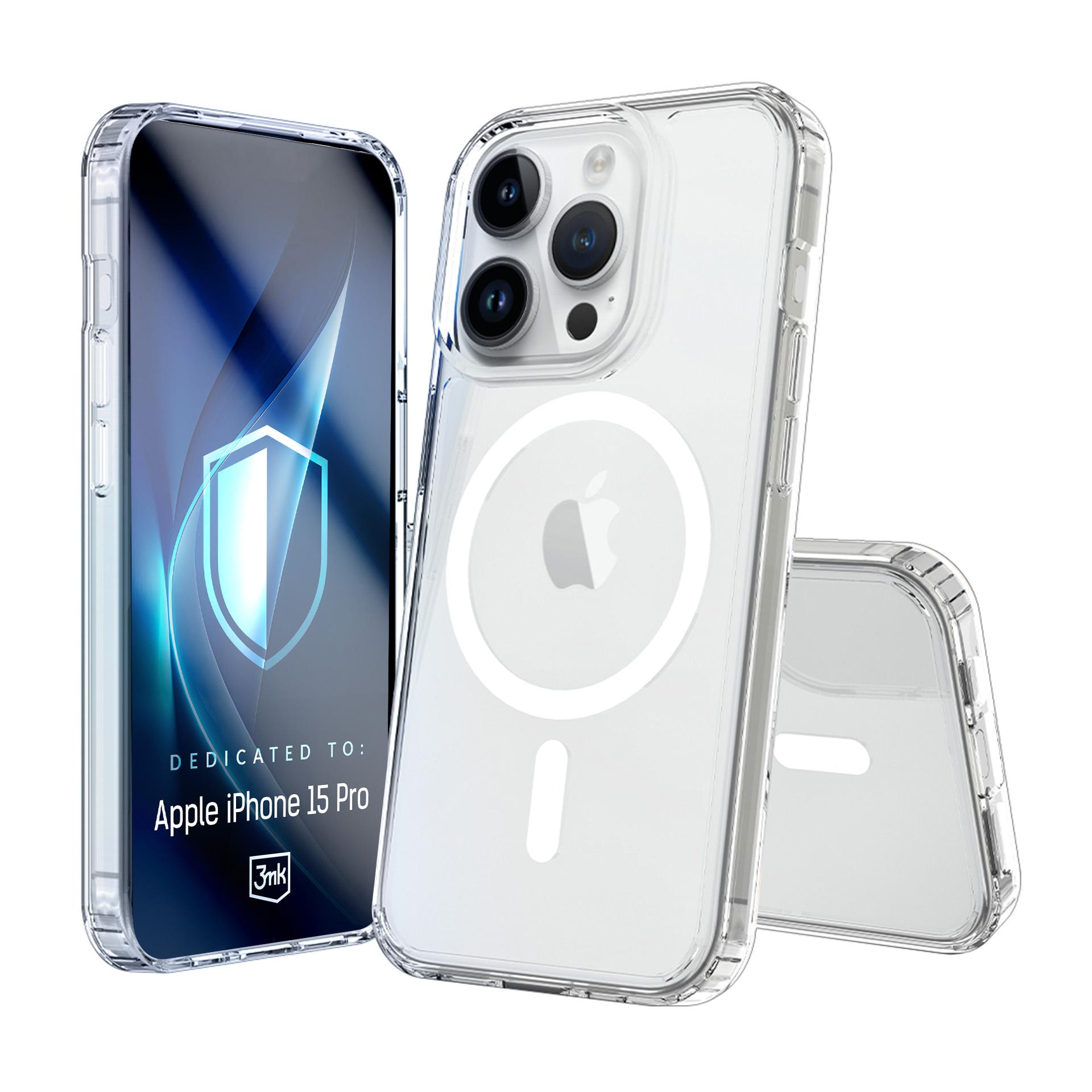 3mk Armor MagCase jaoks iPhone 15 Pro - Läbipaistev