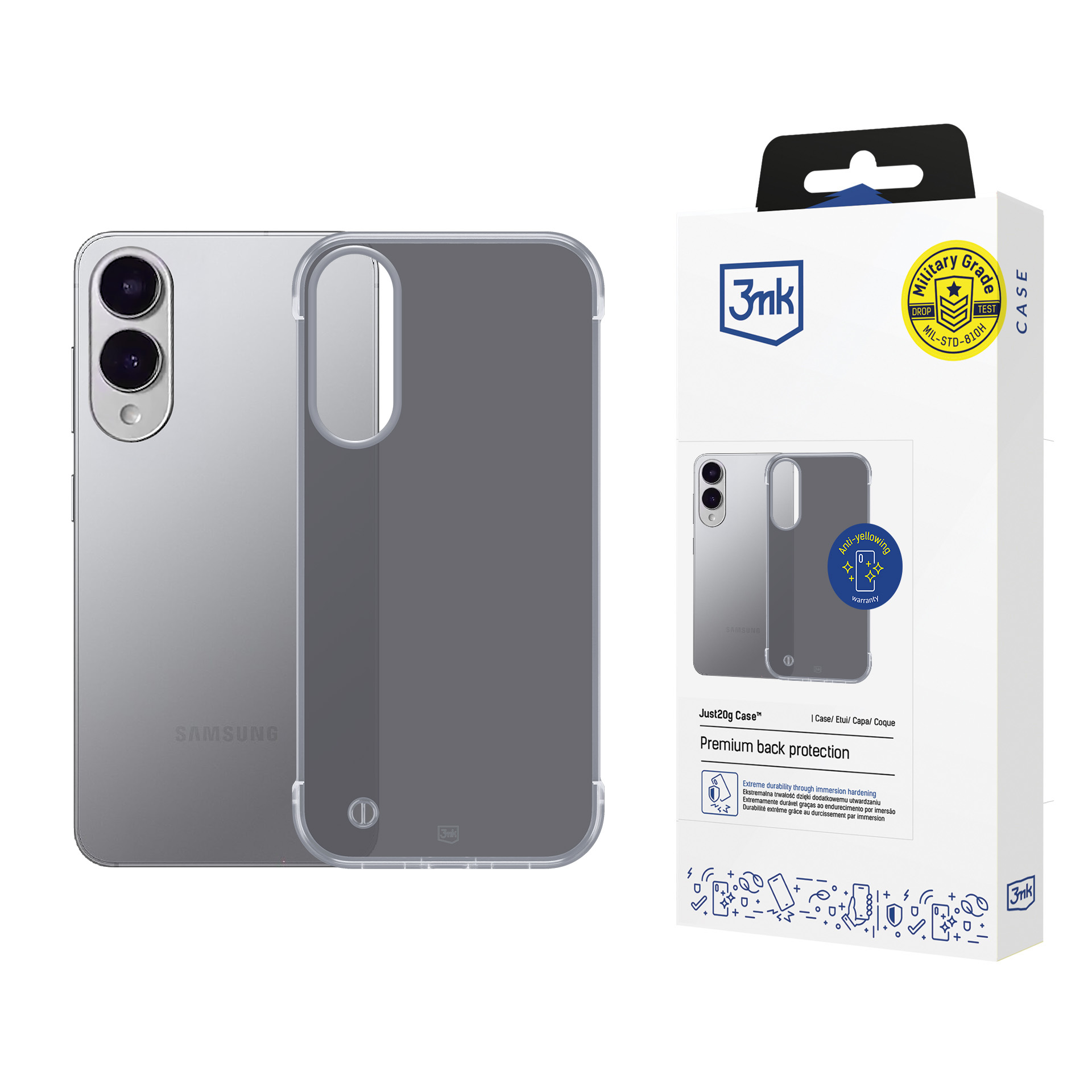 3mk Just20g Matt Ümbris jaoks Samsung Galaxy S25 Edge - Matt Must