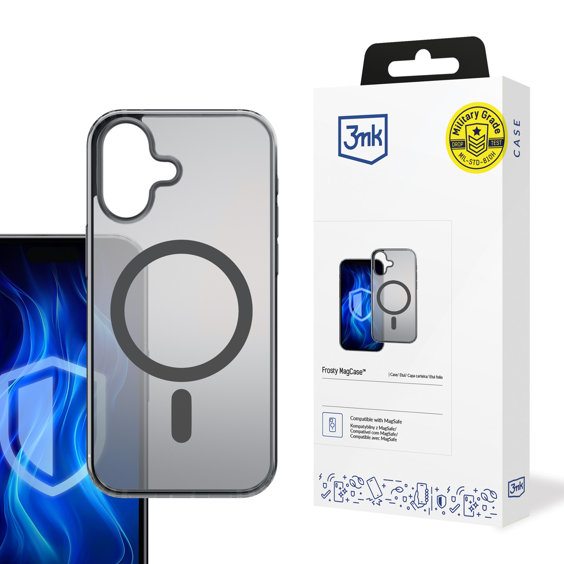 3mk Frosty MagCase jaoks iPhone 16 Plus - Must