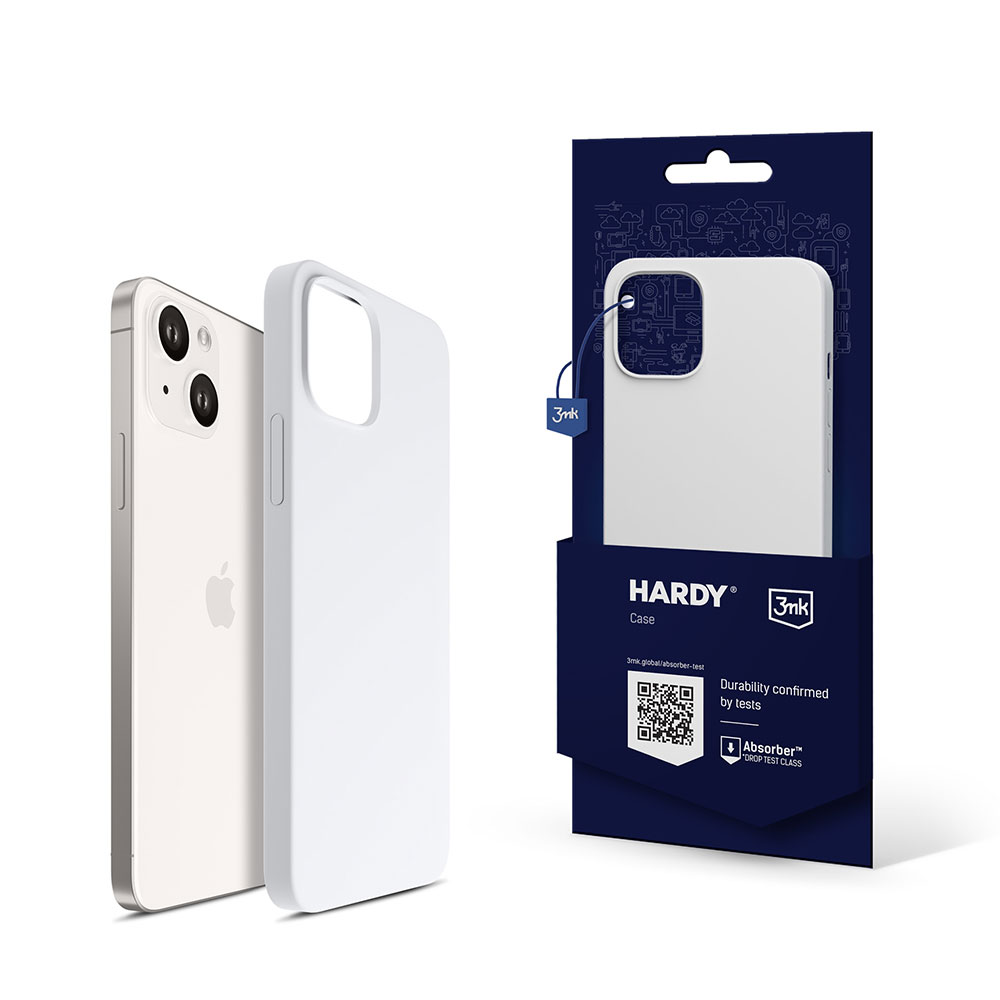 3mk Hardy Silicone MagCase jaoks iPhone 14 Plus - Valge
