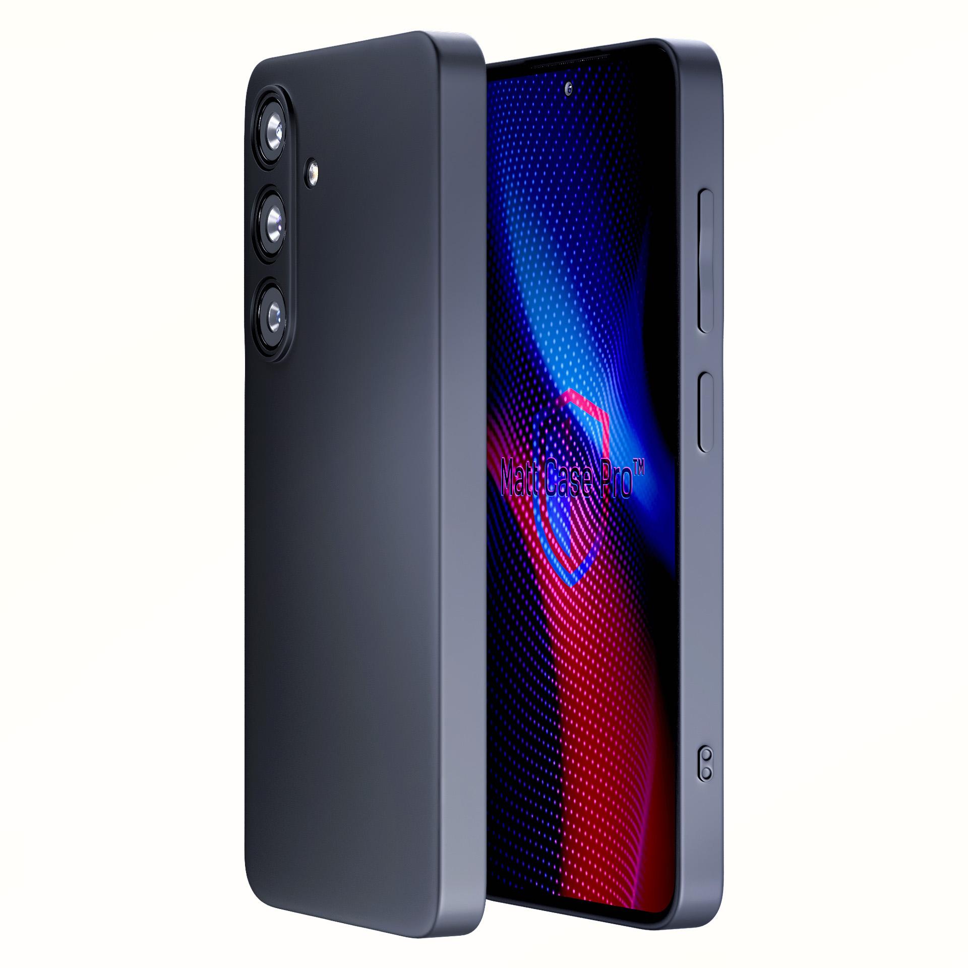 3mk Matt Ümbris Pro jaoks Samsung Galaxy S24 FE - matt must