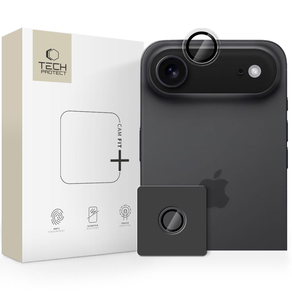 Karastatud klaas jaoks camera Tech-Protect CamRing Fit+ Apple iPhone Air clear