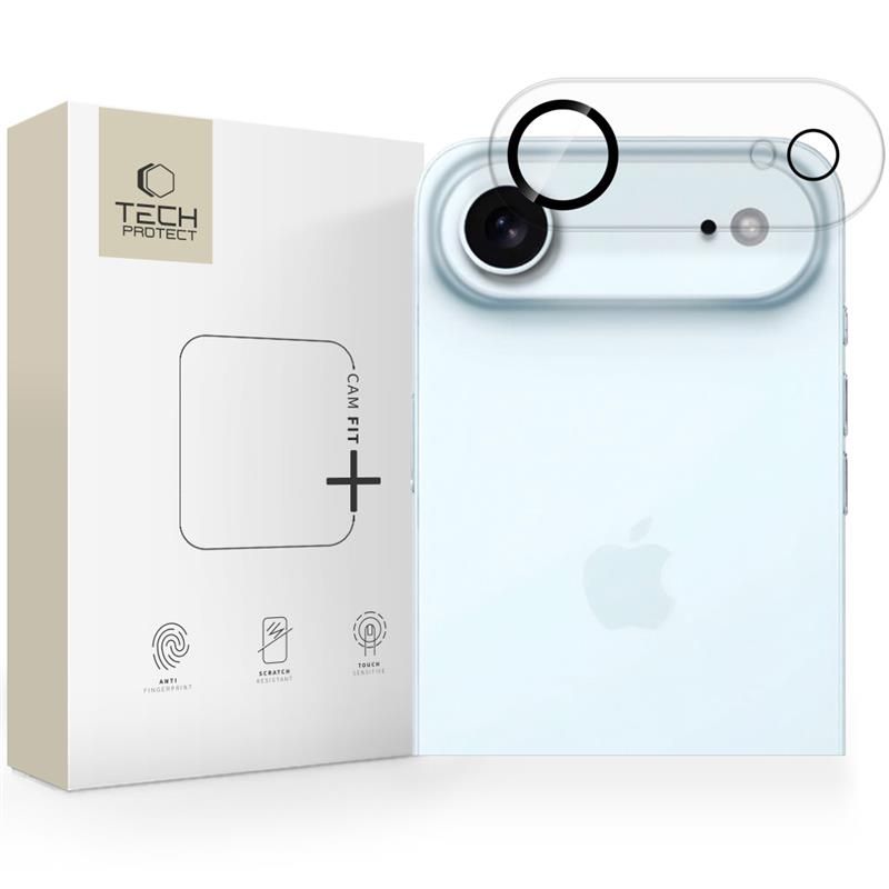 Karastatud klaas jaoks camera Tech-Protect Cam Fit+ Apple iPhone Air clear