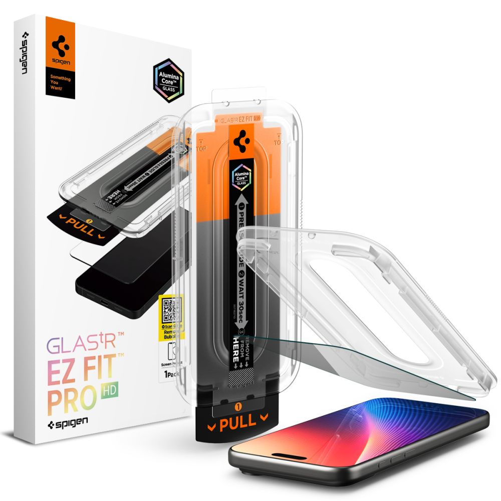 Spigen Glas.TR EZ Fit Pro Privaatsus Glass jaoks iPhone 16 Pro / 17 / 17 Pro