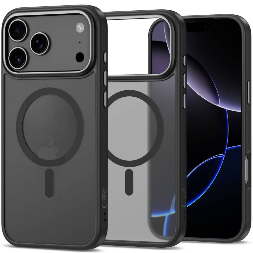 Tech-Protect CamEdge MagSafe Ümbris jaoks iPhone 17 Pro Max - Clear Matt