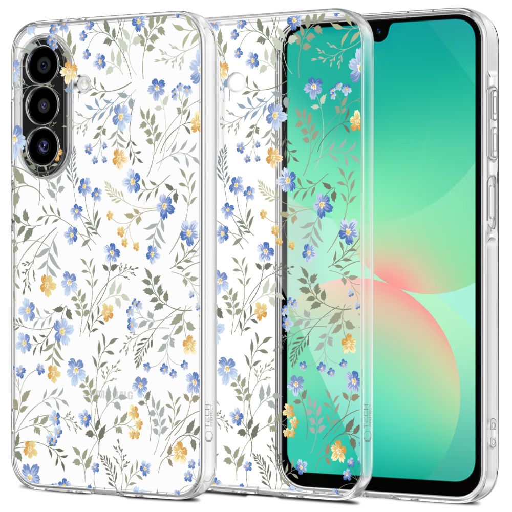 Tech-Protect FlexAir+ Ümbris jaoks Samsung Galaxy A17 4G / 5G - Daisies with Leaves