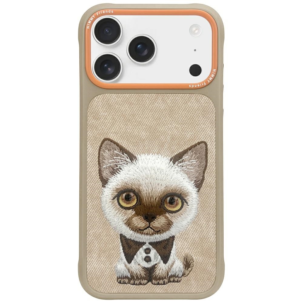 Nimmy Big Eyed Pet 2.0 Cat ümbris jaoks iPhone 17 Pro - beige