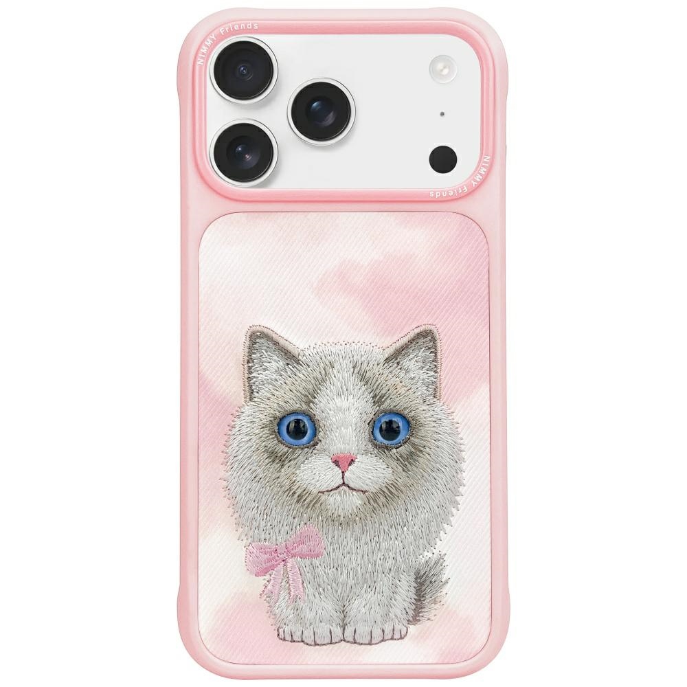 Nimmy Big Eyed Pet 2.0 Cat Ümbris jaoks iPhone 17 Pro - Roosa