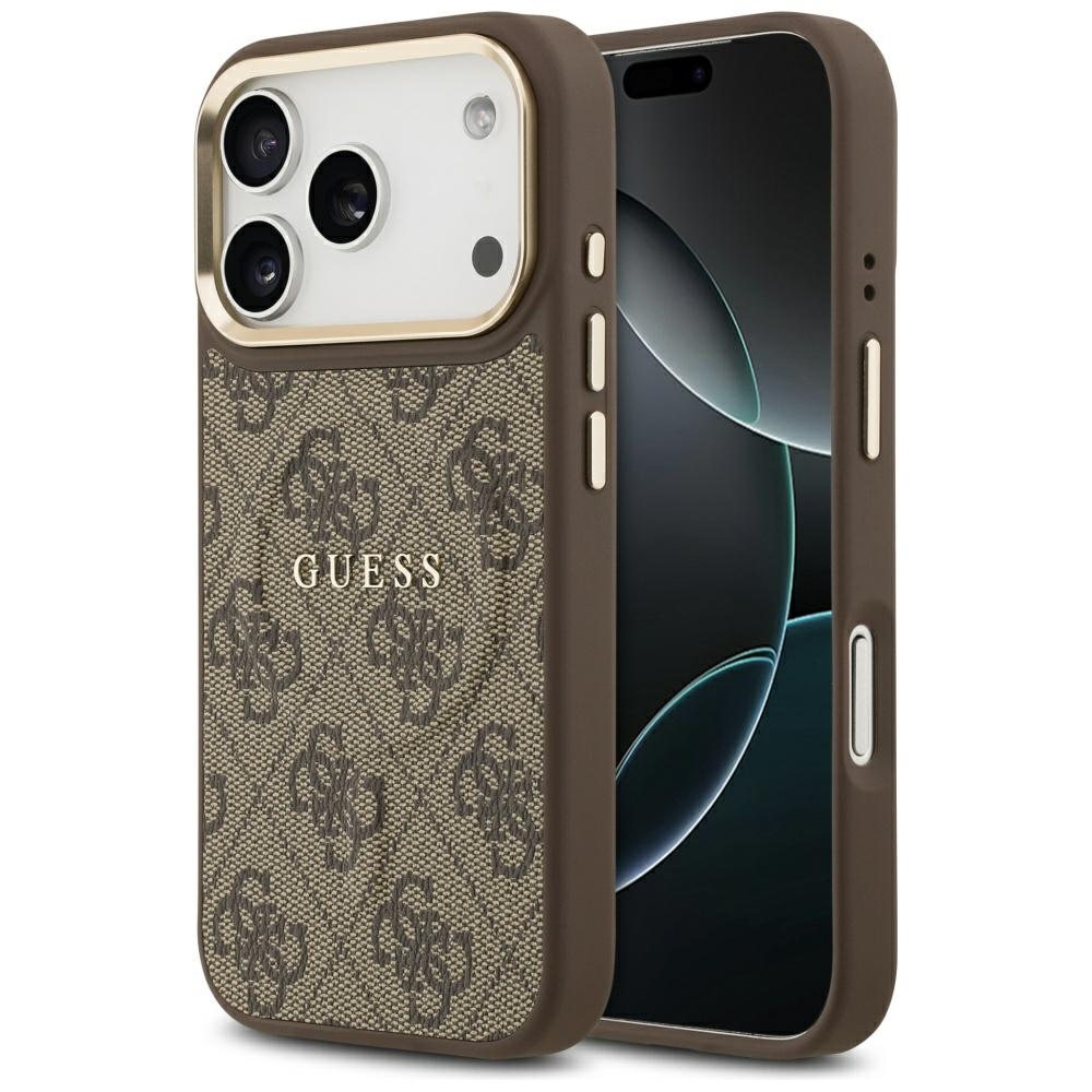 GUESS ümbris jaoks IPHONE 17 Pro compatible with MagSafe GUHMP17LP4MSEGCW (PU 4G W/ Classic) brown