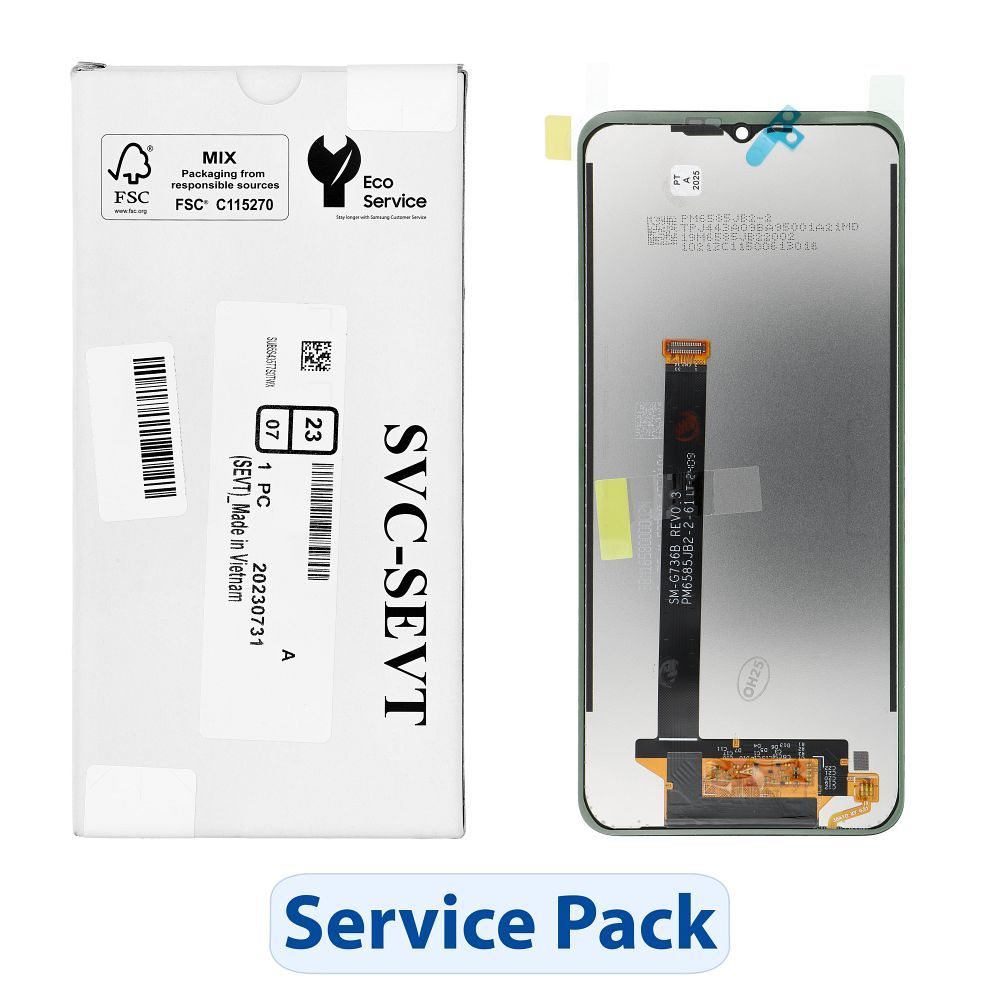 ServicePack LCD Display jaoks SAMSUNG Xcover 6 Pro F736B GH82-29187A
