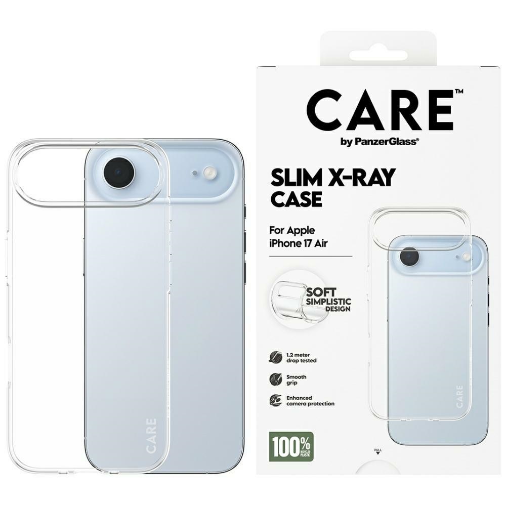 CARE by PanzerGlass Fashionable X-Ray Soft Basic Ümbris jaoks iPhone Air - Läbipaistev