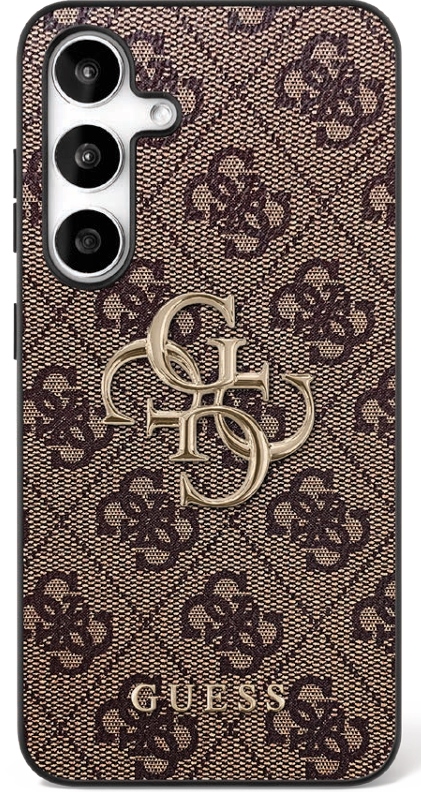 Guess Big 4G Classic Logo Ümbris jaoks Samsung Galaxy S25 FE - Brown