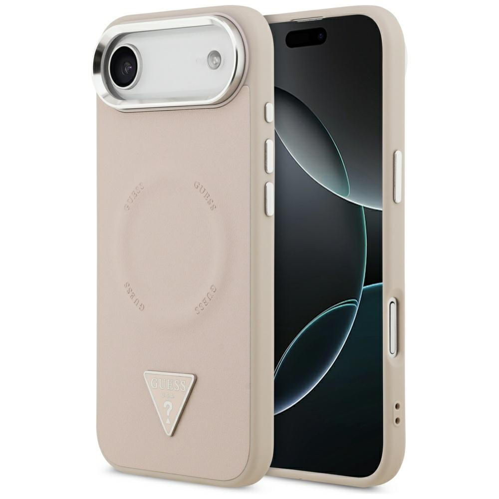 GUESS ümbris jaoks IPHONE 17 Air compatible with MagSafe GUHMP17MPSDTSCMP (PU W/ Triangle Logo) roosa