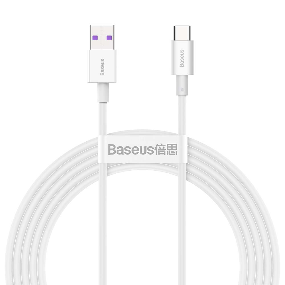 USB cable Baseus Superior from USB to Type-C 66W 2.0m valge CATYS-A02