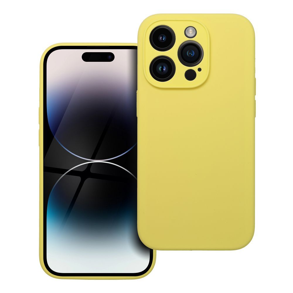 Ümbris Silikoon 2mm jaoks IPHONE 14 Pro lemon