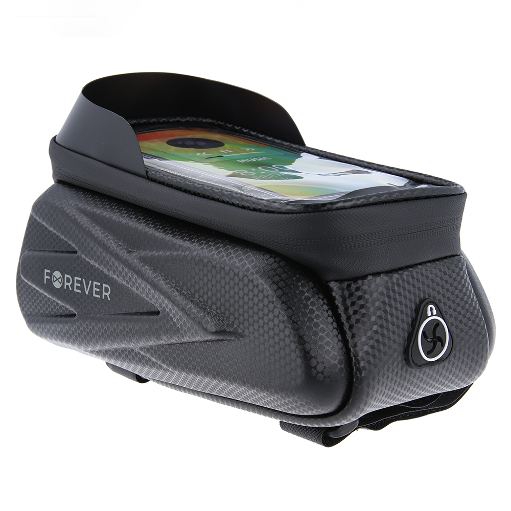 Waterproof bike raamiga bag with shell sides and phone holder Forever Outdoor must